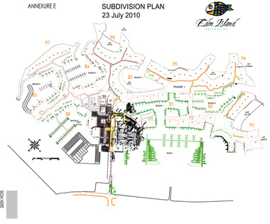 Eden Island Site Map