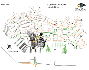 Eden Island Site Map